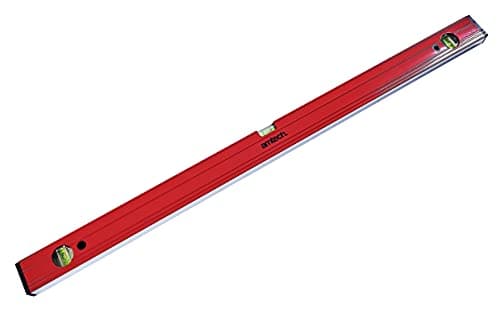 Image of Amtech - Ribbed Spirit Level, Heavy-Duty Aluminium with Milled Faces, Two Vertical & one Horizontal Vial, for framing and Doors, 900 mm / 36 in
