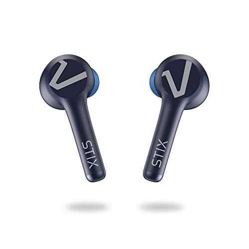 Image of Veho STIX True Wireless Earphones - Bluetooth - Charging Case included - Mic - Touch Control - Designed in the UK - Marine Blue Edition - VEP-116-STIX-M