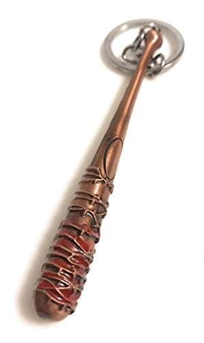 Image of DW Lucille Negan's Bat, The Walking Dead Merchandise Keychain for Men Women Car Lucille Bat Keyring For Fans Of Negan.