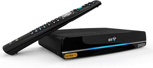 Image of BT Ultra HD 4K YouView Box (DTR-T4000) 500GB – Recorder, Twin Freeview HD Tuners, 7-Day Scroll-Back & Catch-Up TV, Pause/Rewind Live TV, HDMI. NON WIFI