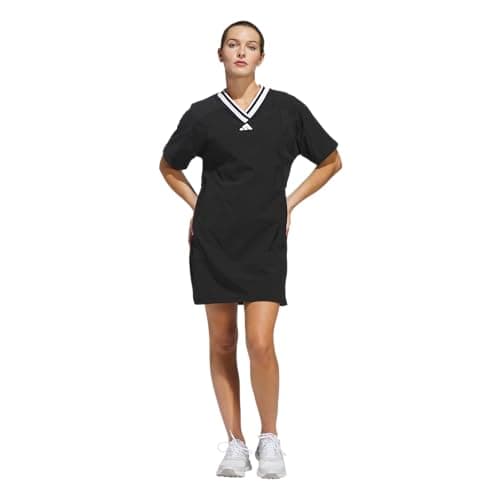 Image of adidas Women's Beyond V-Neck Adjustable Dress, Black, M