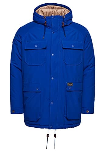 Image of Superdry Men's Mountain Padded Parka - - M Mazarin Blue