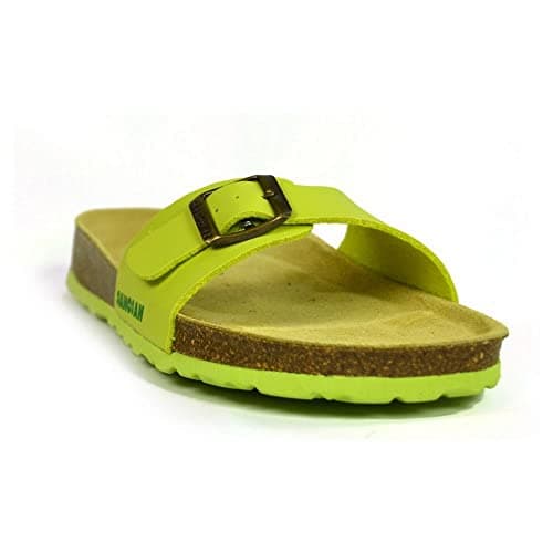 Image of Sanosan Malaga Womans Sandals Lime Green -UK-6