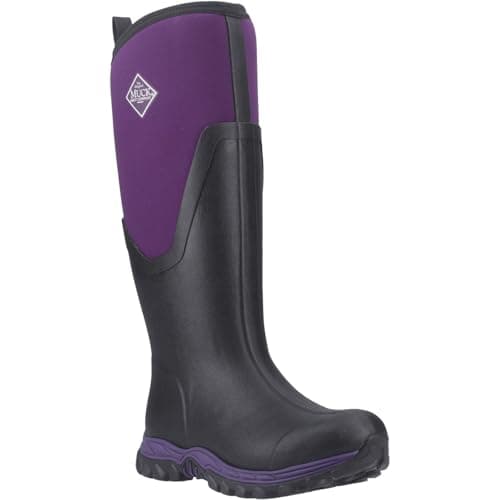 Image of Muck Boots Arctic Sport II Tall Rubber Women's Black/Acai Winter Knee High Boots - UK 3