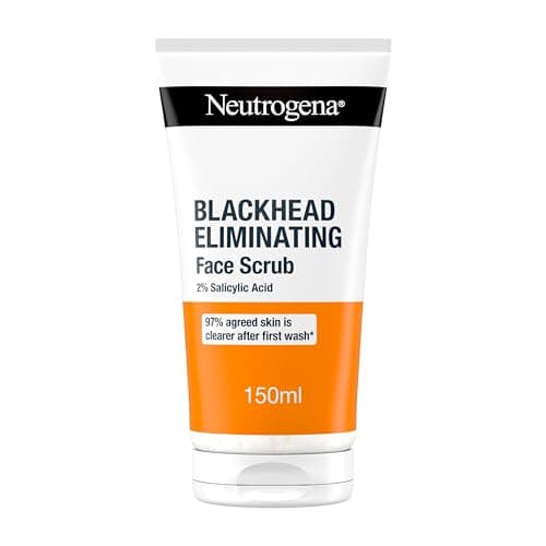 Image of Neutrogena Blackhead Eliminating Face Scrub (1x 150ml), Gentle Face Care with 2% Salicylic Acid, Oil-Free Exfoliator to Help Reduce Blackheads from Day 1, Suitable for Blackhead-Prone Skin