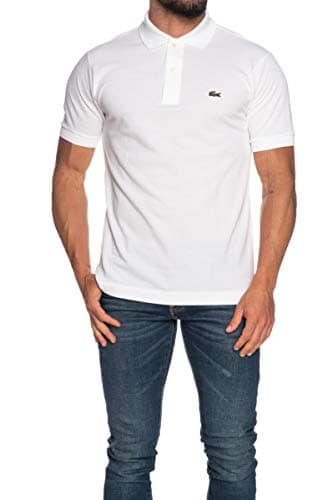 Image of Lacoste Mens Polo Shirt Size L 001 White