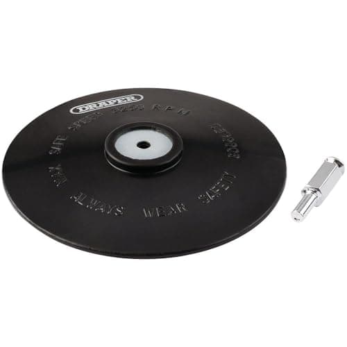 Image of Draper Tools D5B Rubber Backing Disc, Blue, 125 mm