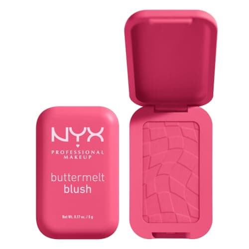 Image of NYX Professional Makeup Buttermelt Powder Blush, Up To 12H Wear, Seamless Blending, Fade and Transfer Resistant, With Shea and Mango Butter, Vegan Formula, Shade: Getting Butta