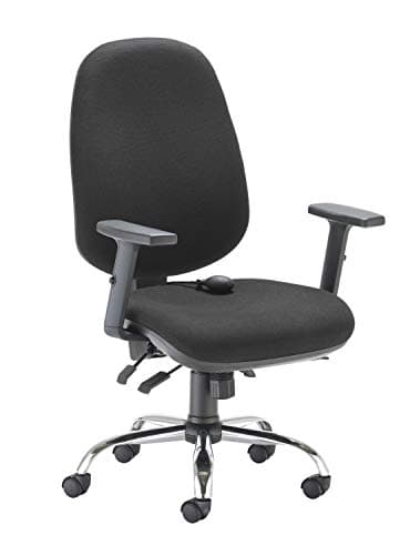 Image of Office Hippo Desk Chair, Ergonomic Office Chair For Home & Office With Adjustable Seat, Back, Arms & Lumbar Pump For Comfort & Support, Computer Chair With Seat Slide - Black