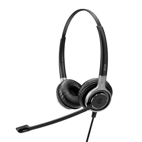 Image of Sennheiser SC 660 USB ML Binaural Diadema Negro, Plata - Auriculares con micrófono (Centro de Llamadas/Oficina, Binaural, Diadema, Negro, Plata, Alámbrico, 2,9 m)