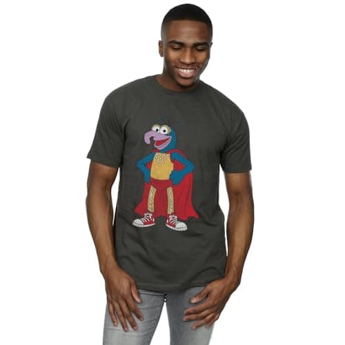 Image of Muppets Disney Men's The Classic Gonzo T-Shirt Medium Light Graphite