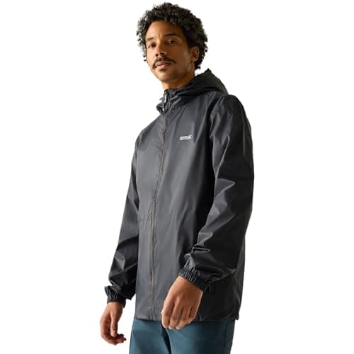 Image of Regatta Mens Pack It Jacket, Waterproof, Breathable & Lightweight - Perfect for Outdoors, Rain, Walking, Hiking & Camping