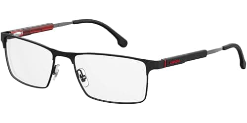 Image of Carrera 8833 003/17 MATT BLACK Eyewear Men's Steel, Standard, 56
