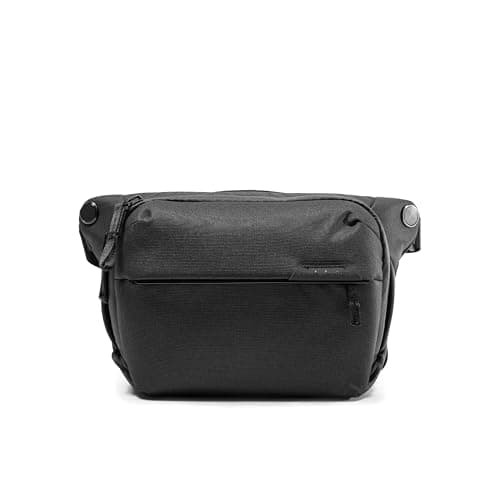 Image of Peak Design Everyday Sling 10L, Black, Padded Adjustable Shoulder Strap for Crossbody or Waist Carry, FlexFold Dividers, Ideal for Carrying Cameras or Everyday Essentials, Sling Bag for Men and Women