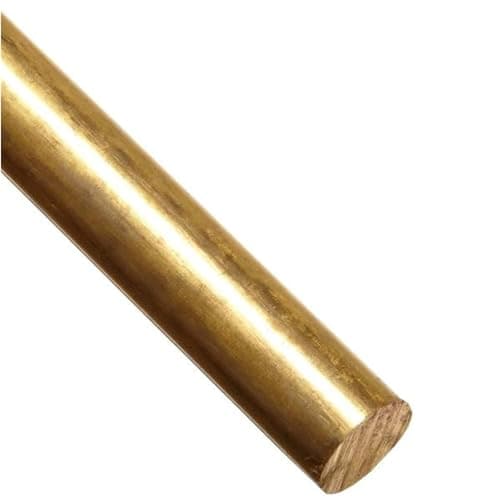 Image of Styire Brass Round Bar Rod 100mm 250mm 500mm Length for Gear and Spring Box Fabrication Stock(5x500mm)