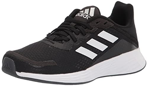 Image of adidas Duramo SL Running Shoe, Black/Cloud White/Dash Grey, 2 US Unisex Little Kid