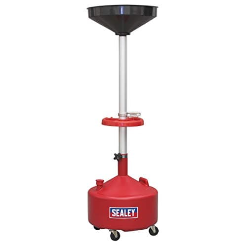 Image of Sealey Ak36D Mobile Oil Drainer 36Ltr Manual Discharge