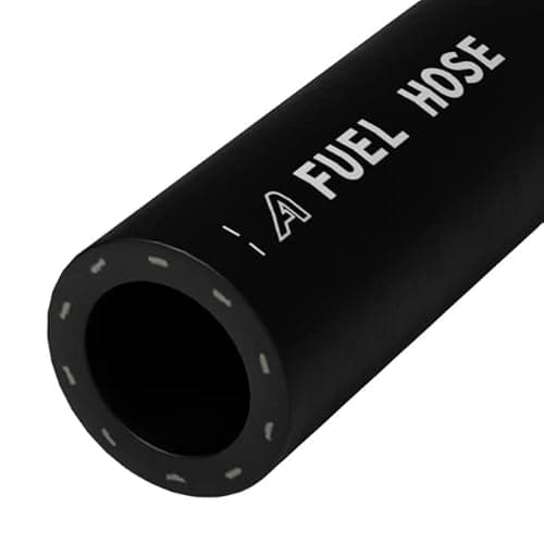 Image of 8mm ID Black 5 Metre Length Fuel and Oil Resistant Rubber Hose