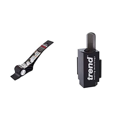 Image of Trend D Foot-Operated Door Lifter for Carpenters and Carpet Laying, Black, 38mm Lift & C Corner Wood Chisel for Square Hinge and Lock Face Fitting, Black, 70mm