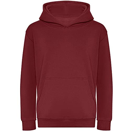 Image of AWDis Just Hoods JH201J Kids Organic Hoodie - Burgundy - 9-11 Years