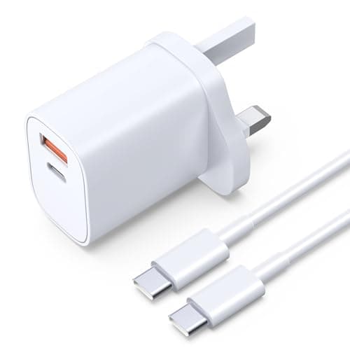 Image of 45W USB C Charger,For iPhone Charger Plug,For Samsung Fast Dual USB Plug with 1.8M USBC to USBC Charger Cable for iPhone 17/15/16 Pro,iPad Pro/Air, Samsung Galaxy S24/S23/S22,ect