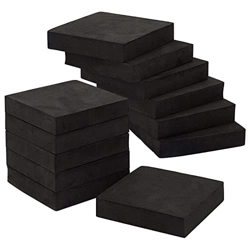 Image of WAIZHIUA 12-Piece Anti Vibration Pads, Non-Slip Washer Feet Pads for Washing Machines, Dryers, Refrigerators, Speakers & More