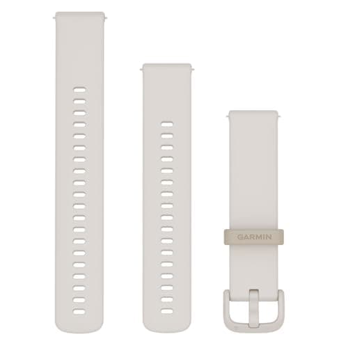Image of Garmin Quick Release Bands (20mm), suitable for selected Forerunner-,Venu-, vívomove-,vívoactive and Approach smartwatch series, Original accessory, Silicone, Ivory