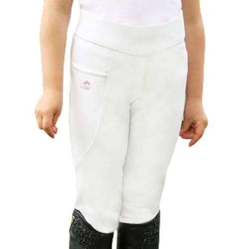 Image of HY EQUESTRIAN Sara Riding Tights by Little Rider - White - 3-4 Years