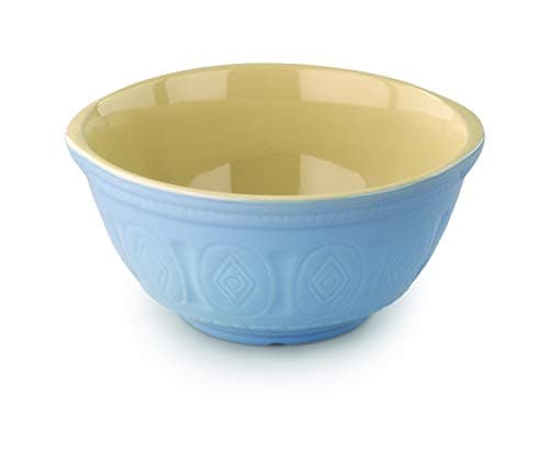 Image of Tala Traditional Stoneware Mixing Bowl in Blue/Cream Design, 2800ml