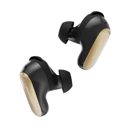 Image of Bose QuietComfort Ultra Bluetooth Earbuds (2nd Gen), Wireless Noise Cancelling Earbuds, Up to 6 Hours Battery, IPX4 Rating, Immersive Audio, Deep Bass, Desert Gold - Limited Edition Colour