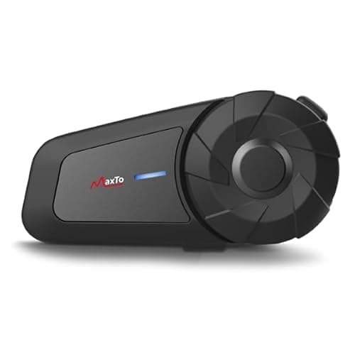 Image of MAXTO Motorcycle Bluetooth Headset, MX1 2-Riders 800M universal Intercom Communication Systems, HiFi Stereo Sound/IPX6 Waterproof/Call Music Control, Motorcycle Helmet Speaker-Intercom-Headset