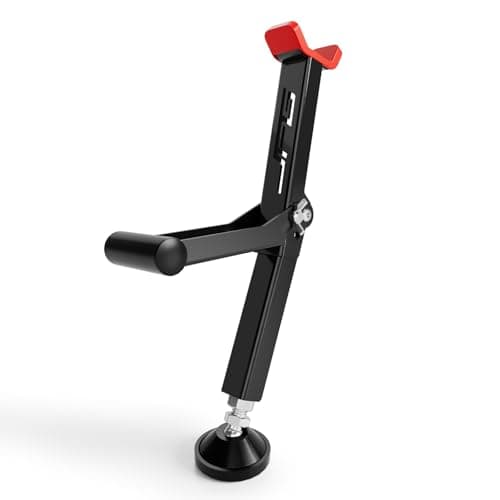 Image of Motorcycle Rear Wheel Stand,Portable Foldable Wheel Stand Paddock Stand Chain Wheel Cleaning Roller Stand Universal for Motorbike-Red