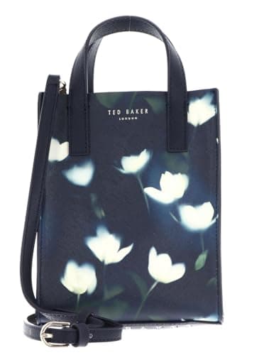 Image of Ted Baker Tualipa Nano Tulip Print Icon Bag for Women, One Size, Navy
