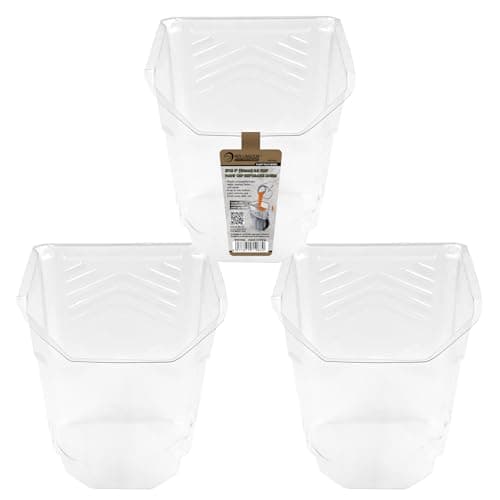 Image of ROLLINGDOG 3PCS Paint Scuttle Bucket Liners, 4" (100mm) Disposable Plastic Paint Cup Liners, Fast Cleanup