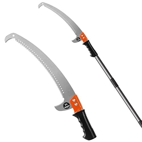 Image of Walensee Pole Saws for Tree Trimming 426cm Lightweight Manual Stainless Steel Extension High Pole Pruning Pole Saw with Blade for Trimmer Branches Pole Cutter Pole Pruner at Forestry Yard Garden Patio