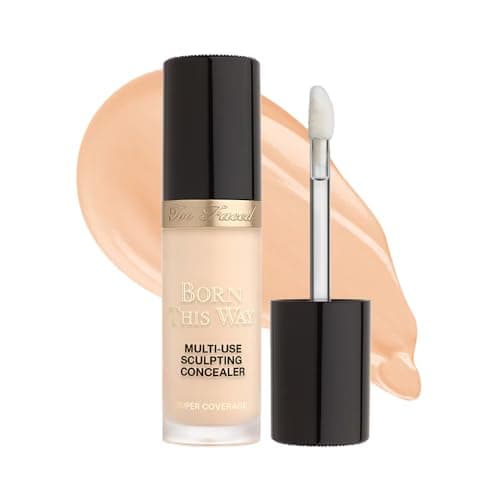 Image of Too Faced Born This Way Super Coverage Multi-Use Concealer 13.5mL - Full Coverage, Hydrating, Oil-Free, Photo Friendly, Vegan & Cruelty-Free Conceal, Contour, Highlight, Retouch (Porcelain)