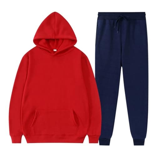 Image of Track Suits For Men Uk - Track Suit For Sportswear Men Two Piece Sportswear Suit Running Joggers Sweatpants Hoodies Suit Jogging Bottoms Sports Track Suit Gym Leisure Suit Sports Fitness Track Suits