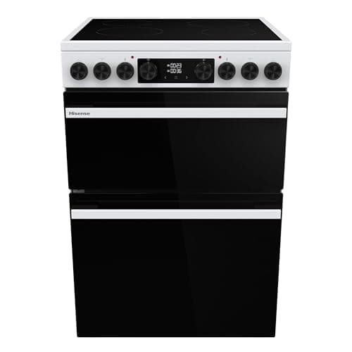 Image of Hisense Hi6 Max 60cm Electric Cooker with Ceramic Hob HDCEC6C20W - White - A Rated
