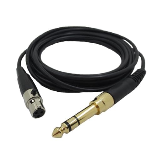 Image of Yaowanguan Replacement Cable Cord for AKG K240 K240S K240MK II Q701 K702 K141 K171 K181 K271s K271 MKII Headphones,Replacement Mini XLR Audio Wire with 6.35mm Adapter,2m/6.6feet,Black