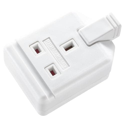 Image of Masterplug Heavy Duty Single Socket Trailing Socket, without Plug and Cable, White