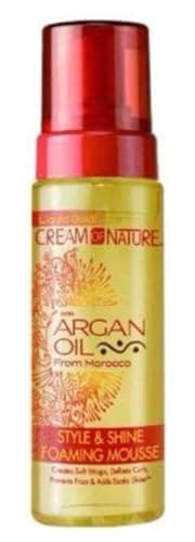 Image of Cream Of Nature With Argan Oil From Morocco Style & Shine Foaming Mousse 207ml