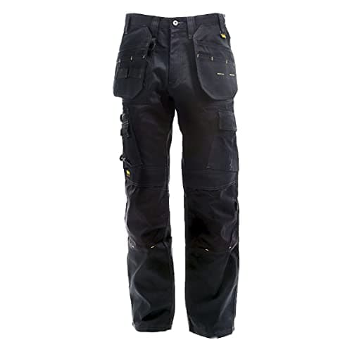 Image of DEWALT Men's Dewalt Men s Pro Tradesman Work Trouser Work Trouser Black 34Waist 31Leg Inch, Black, 34W 31L UK