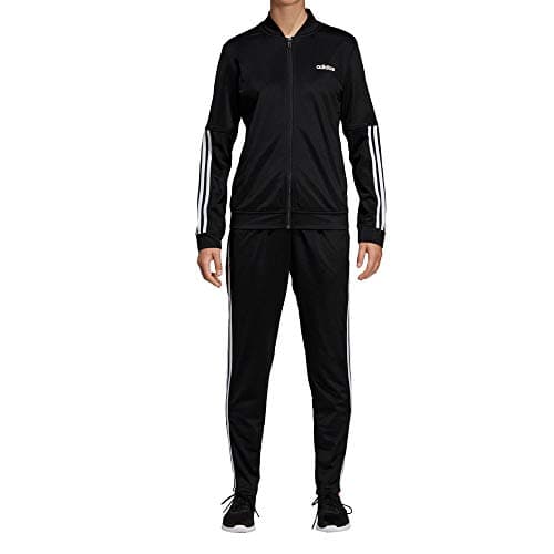 Image of Adidas Women Back 2 Basics 3-Stripes Tracksuit - Black/Black/White, M