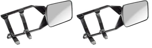 Image of Maypole Single Convex Glass Caravan Extension Towing Mirror Universal Fit, Black (Pack of 2)