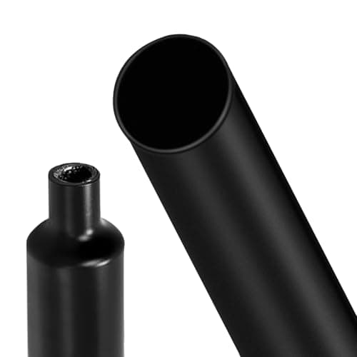 Image of 4:1 Heat Shrink Tubing,Black Heat Shrink Sleeving,Adhesive-Lined Heat Shrink Tube,Waterproof Heat Shrinkable Tube,for Electrical Insulation,Wrap Cable,Repairs,Wire Connectors(12mm x 2m)