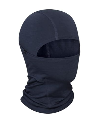 Image of DANISH ENDURANCE 100% Merino Wool Balaclava, Lightweight Snood for Cold Weather, for Men and Women, Unisex, Dark Navy, L/XL