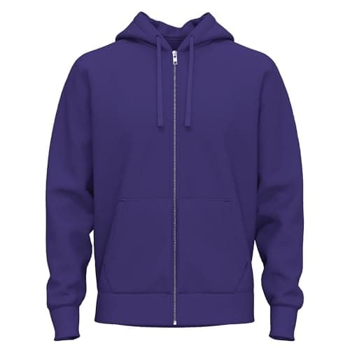 Image of SoftSpun Cotton black zip hoodie men UK Full zip hoodies mens Soft cotton zip-up hoodie men’s Premium 100% Organic Terry Cotton Plain