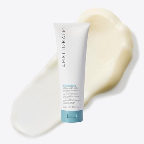 Image of AMELIORATE Clarifying Body Lotion 250ml for Blemish-Prone & Oily Skin | Reduces Appearance of Body Blemishes & Imperfections | with Lactic Acid & White Willow Bark | Dermatologist Approved