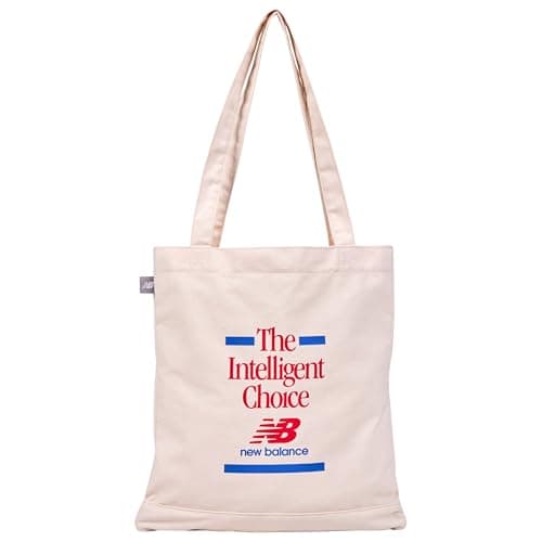 Image of New Balance Unisex Graphic Tote, Vintage Stylish Carry Bag, True Red