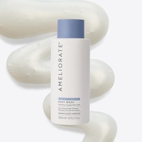 Image of AMELIORATE Transforming Body Wash 500ml for Keratosis Pilaris (KP), Rough & Dry Skin | Hydrating Soap-Free Cleanser with Omega Oils | Dermatologist Approved & Pregnancy Safe
